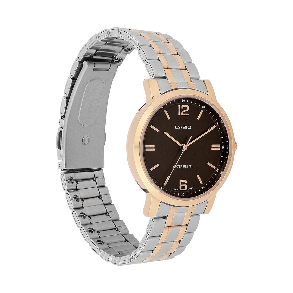 Casio Analog Brown Dial Two-Tone Stainless Steel Strap Women's Watch LTP-SN5YSR-5A - view 3