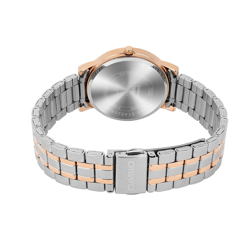 Casio Analog Brown Dial Two-Tone Stainless Steel Strap Women's Watch LTP-SN5YSR-5A - view 6