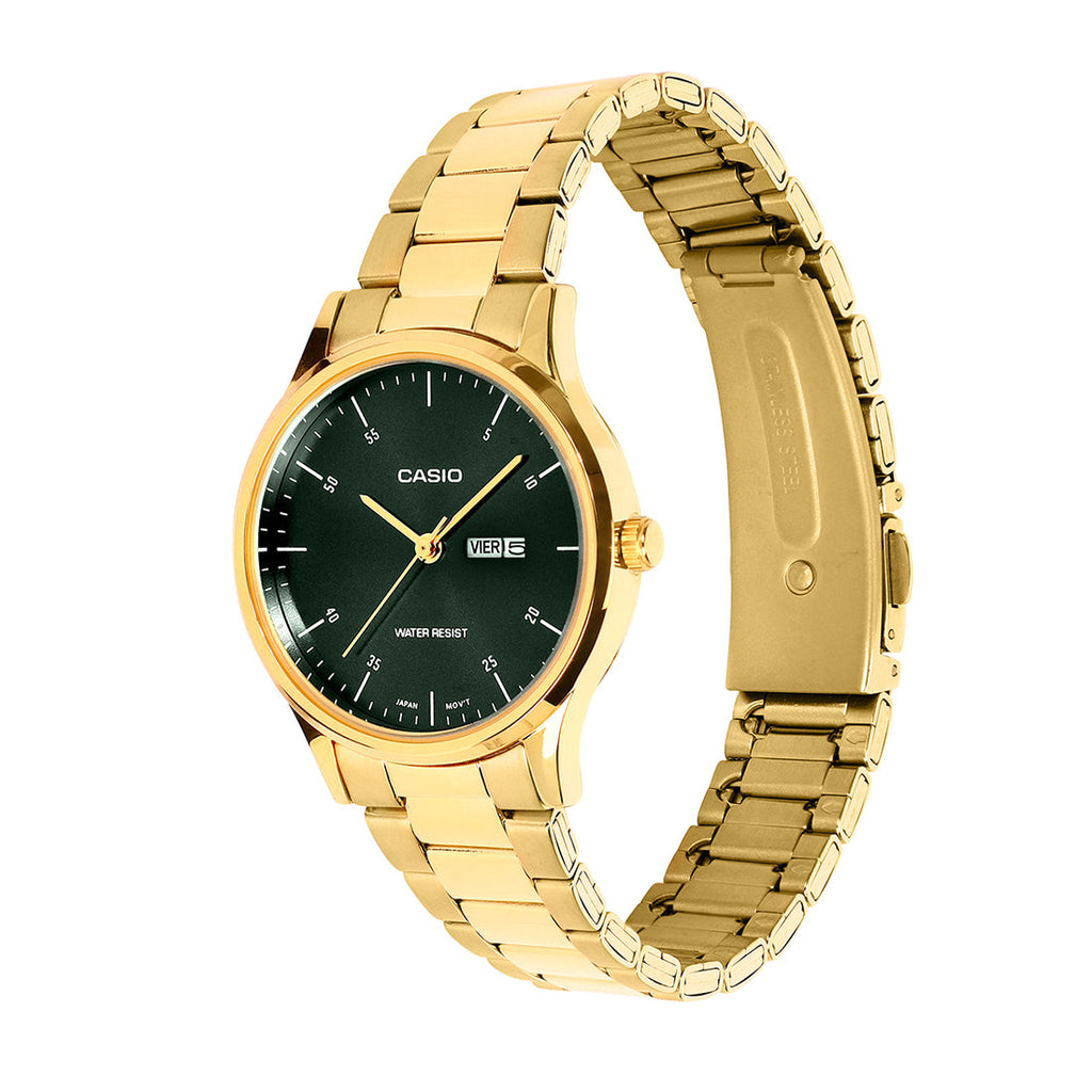 Casio Analog Green Dial Gold Stainless Steel Strap Women's Watch LTP-SN8YG-3B - view 2