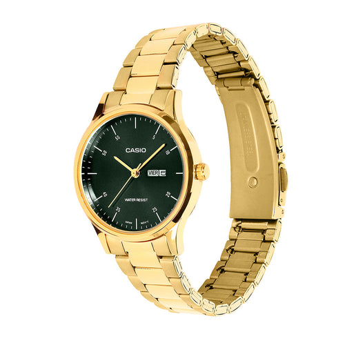 Casio Analog Green Dial Gold Stainless Steel Strap Women's Watch LTP-SN8YG-3B - view 2