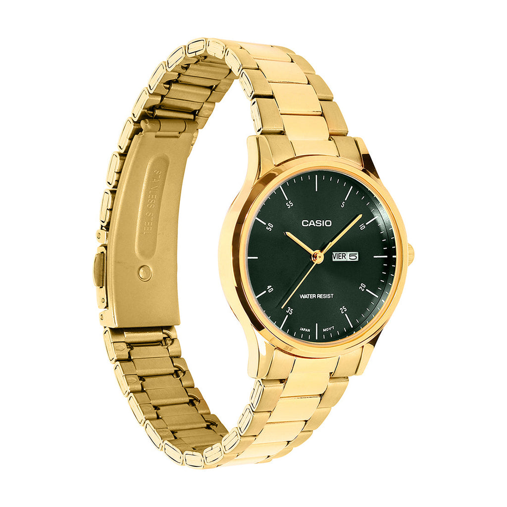 Casio Analog Green Dial Gold Stainless Steel Strap Women's Watch LTP-SN8YG-3B - view 3