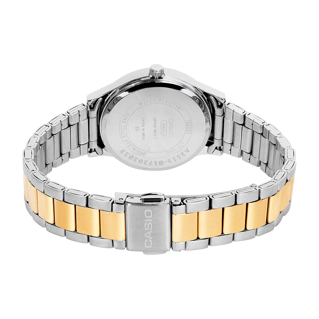Casio Analog Green Dial Two-Tone Stainless Steel Strap Women's Watch LTP-SN8YSG-3B - view 6