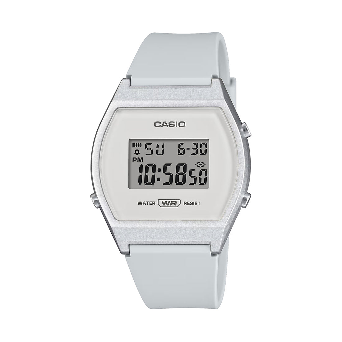 Casio Youth White Digital Dial White Resin Strap Kids' Watch LW-204-7A - view 1