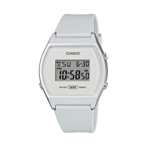 Casio Youth White Digital Dial White Resin Strap Kids' Watch LW-204-7A - view 1