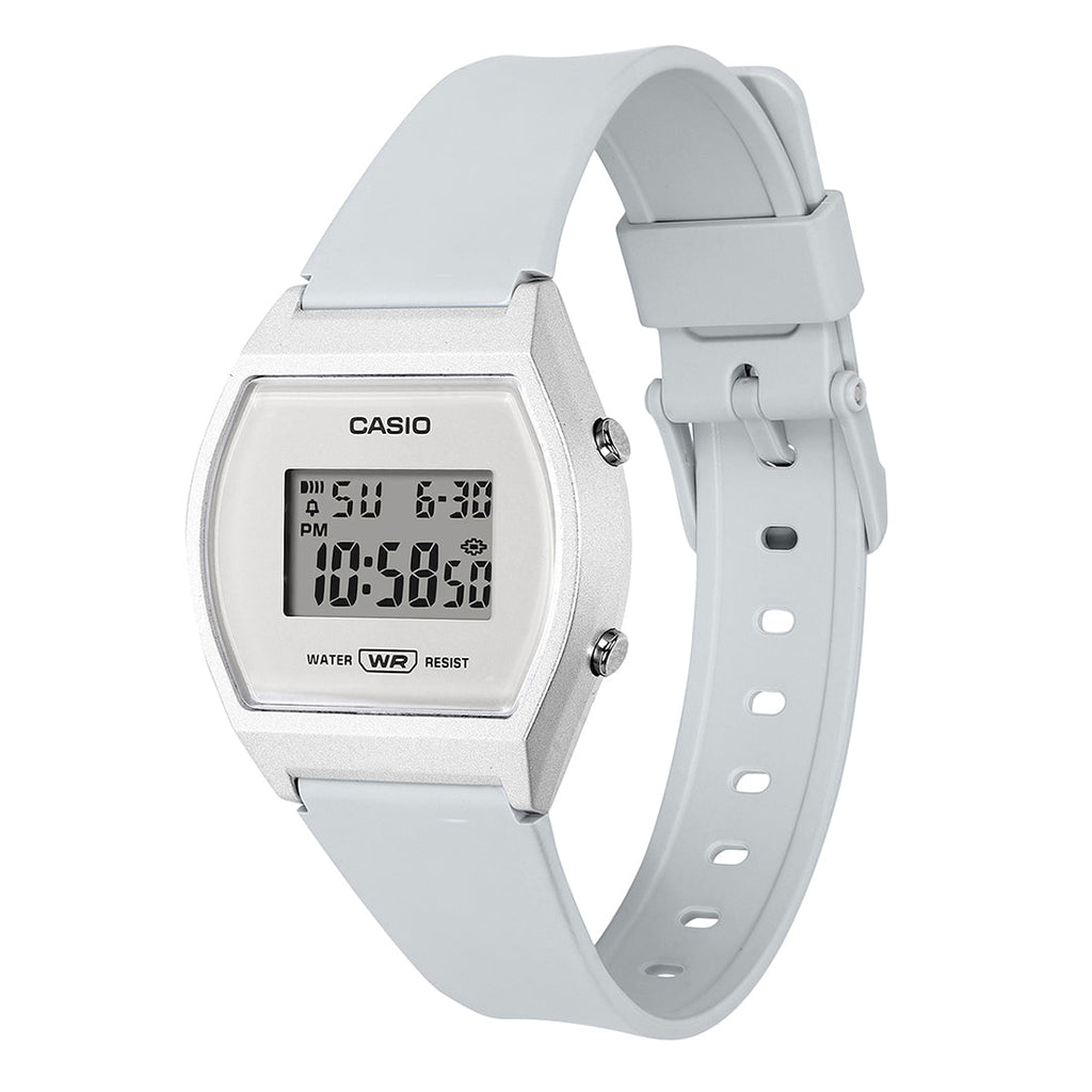 Casio Youth White Digital Dial White Resin Strap Kids' Watch LW-204-7A - view 2