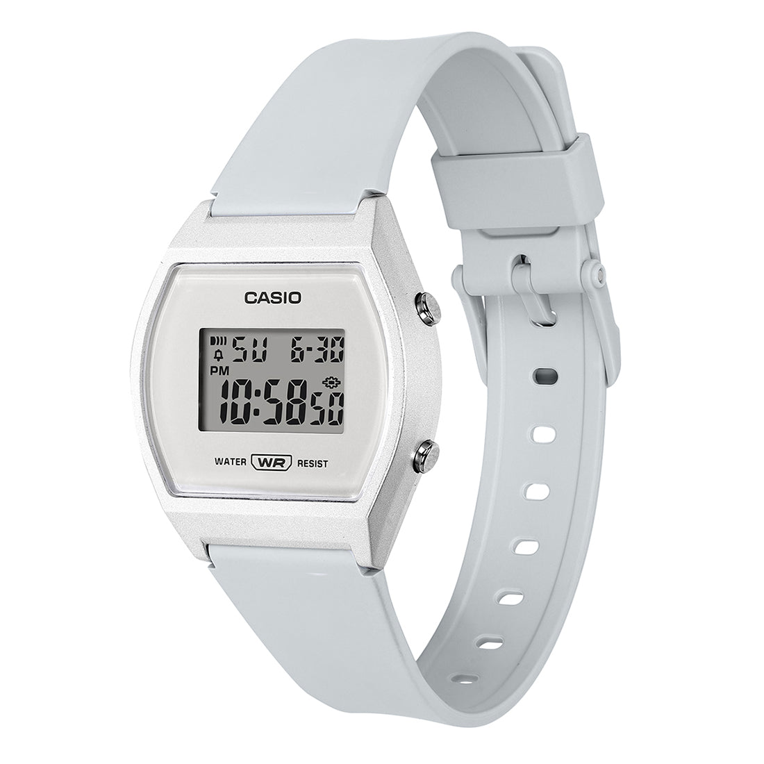 Casio Youth White Digital Dial White Resin Strap Kids' Watch LW-204-7A - view 2