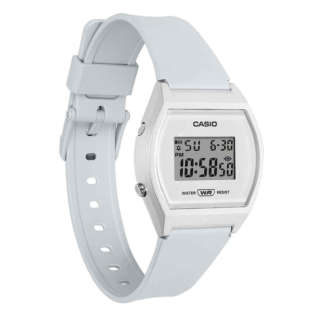 Casio Youth White Digital Dial White Resin Strap Kids' Watch LW-204-7A - view 3