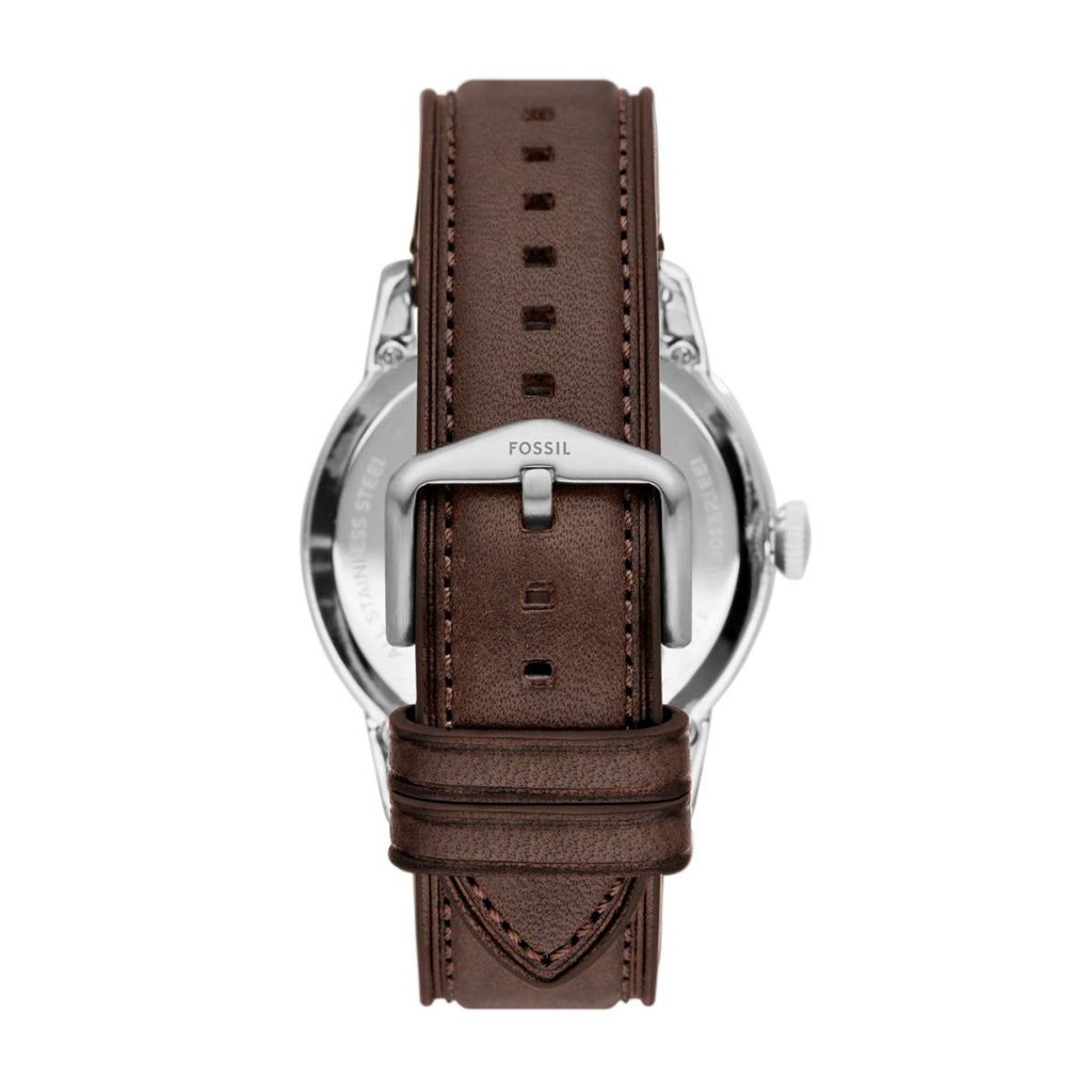 Fossil Townsman Automatic Black Dial Brown Leather Strap Men's Watch ME3061 - view 2