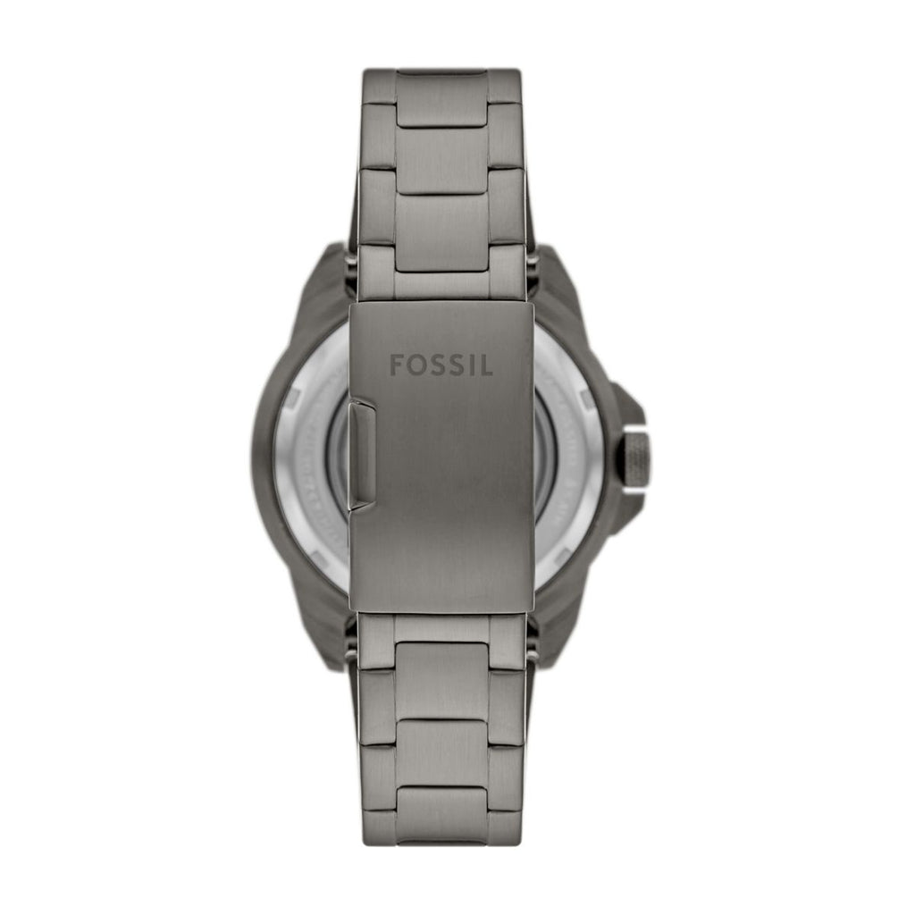 Fossil Bronson Automatic Black Dial Smoke Stainless Steel Strap Men's Watch ME3218 - view 2