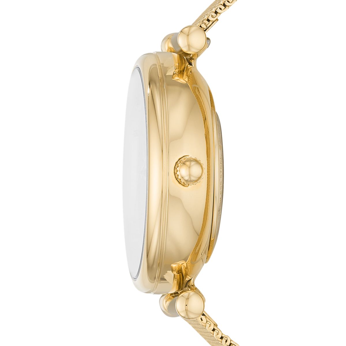 Fossil Carlie Automatic Gold Dial Gold-Tone Mesh Strap Women's Watch ME3250 - view 3