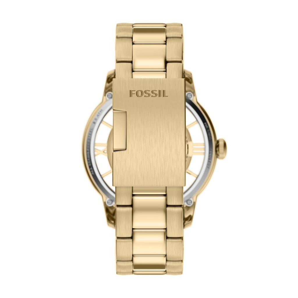 Fossil Townsman Automatic Gold-Tone Skeleton Dial Gold-Tone Stainless Steel Strap Men's Watch ME3280 - view 2