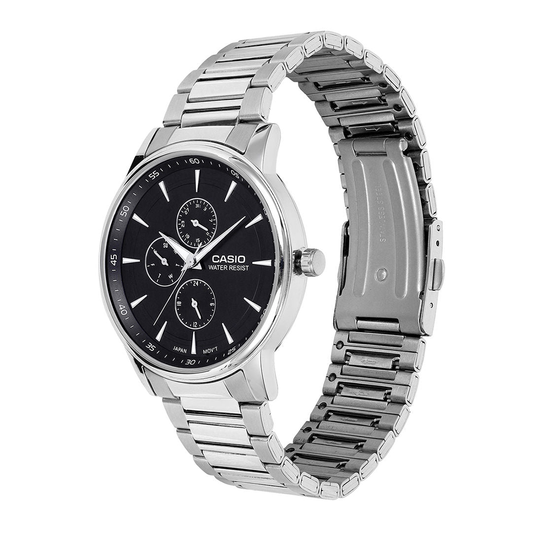 Casio Analog Dark Blue Dial Silver Stainless Steel Strap Men's Watch MTP-SN3KD-2A - view 2
