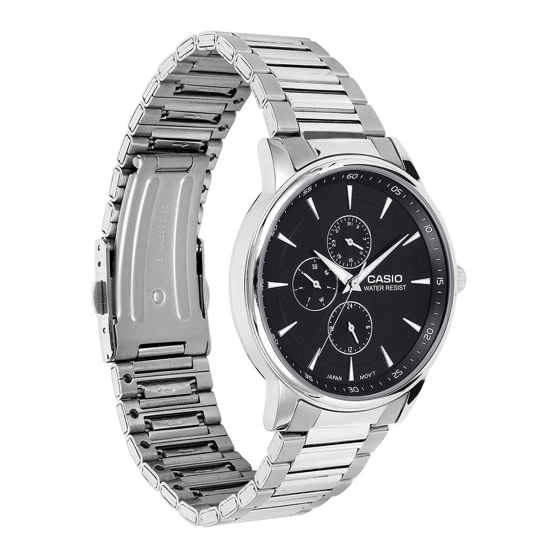 Casio Analog Dark Blue Dial Silver Stainless Steel Strap Men's Watch MTP-SN3KD-2A - view 3