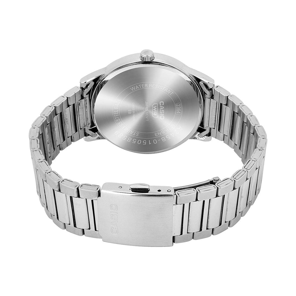 Casio Analog Dark Blue Dial Silver Stainless Steel Strap Men's Watch MTP-SN3KD-2A - view 6