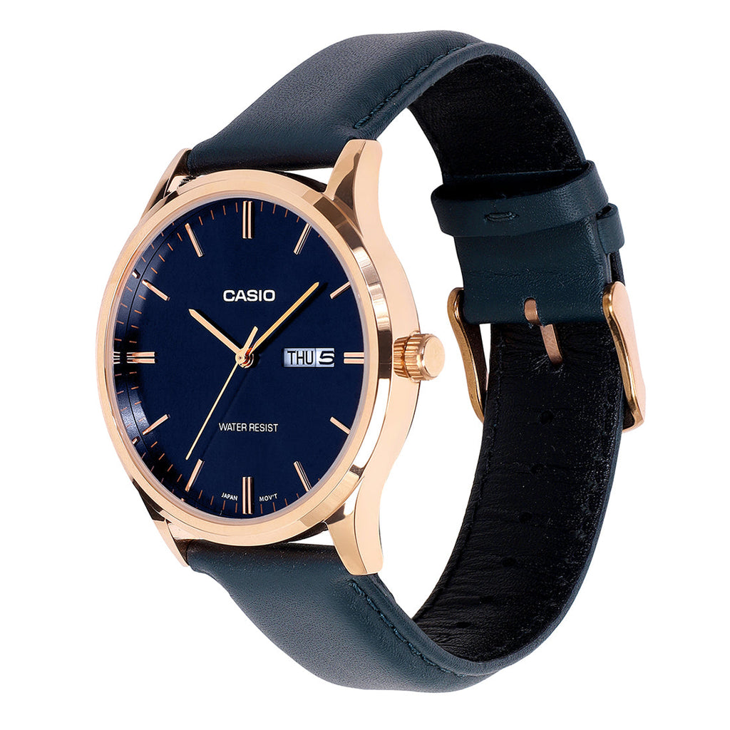 Casio Analog Blue Dial Blue Leather Strap Men's Watch MTP-SN8YRL-2B - view 2