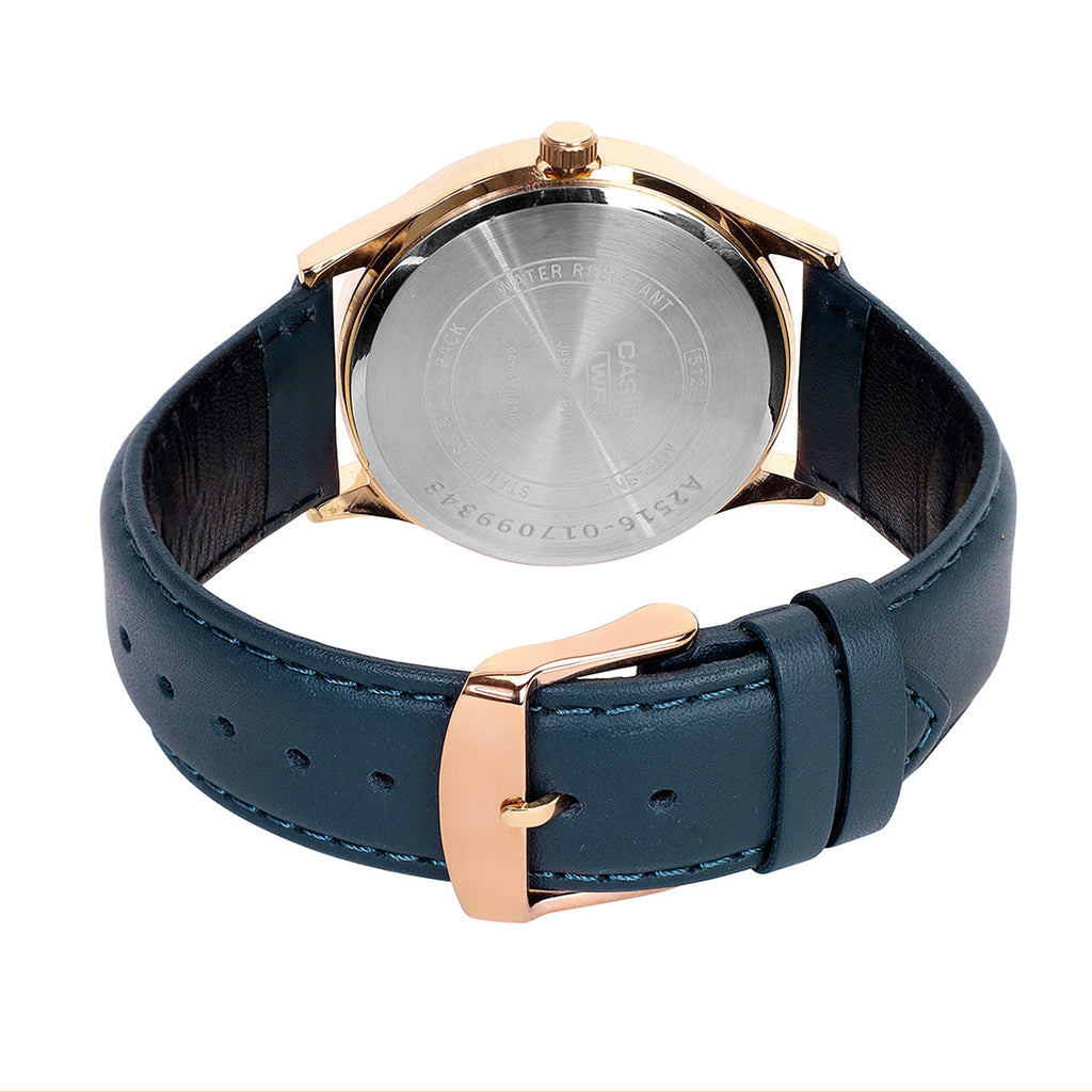 Casio Analog Blue Dial Blue Leather Strap Men's Watch MTP-SN8YRL-2B - view 6