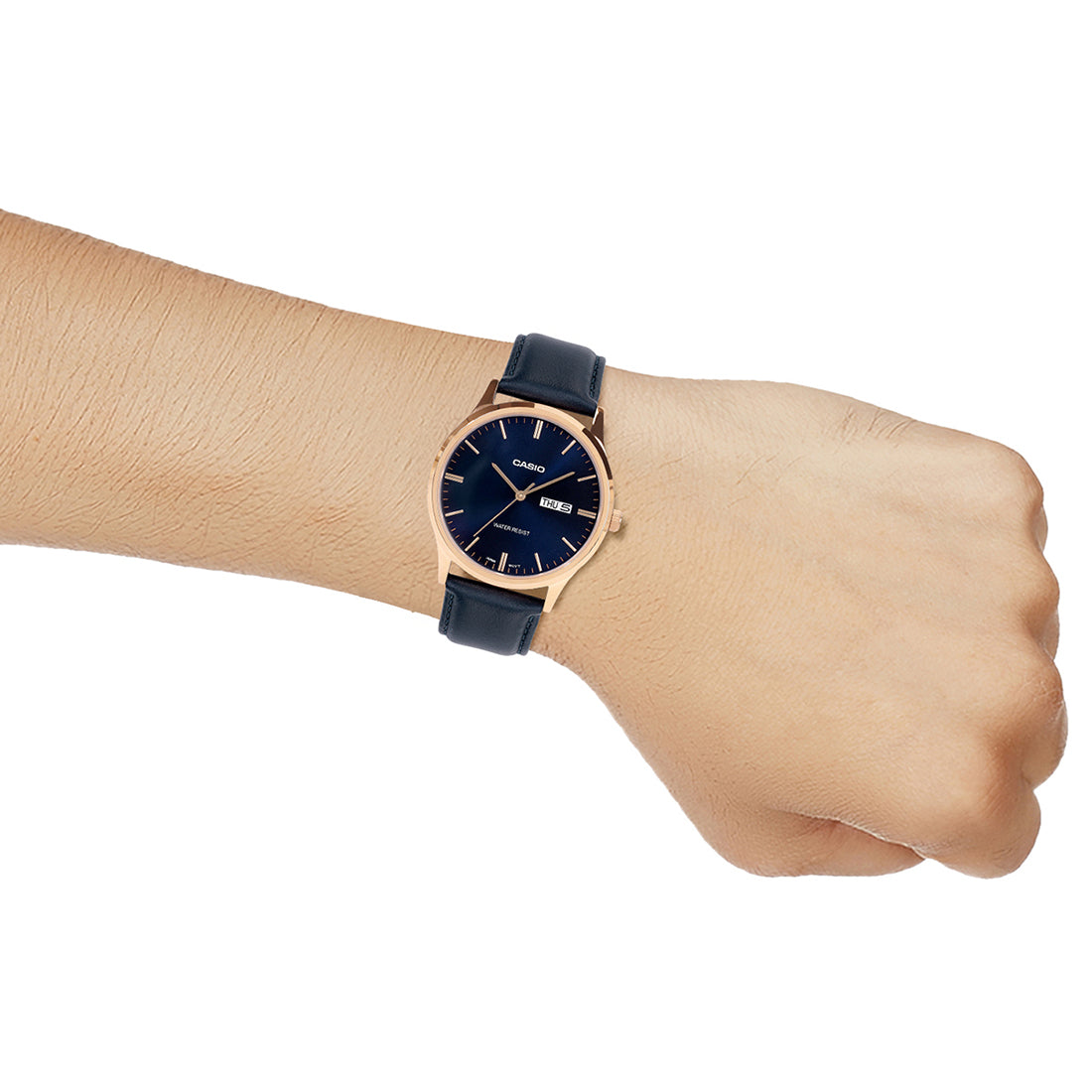 Casio Analog Blue Dial Blue Leather Strap Men's Watch MTP-SN8YRL-2B - view 7
