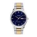 Casio Analog Blue Dial Two-Tone Stainless Steel Strap Men's Watch MTP-SN8YSG-2B - view 1