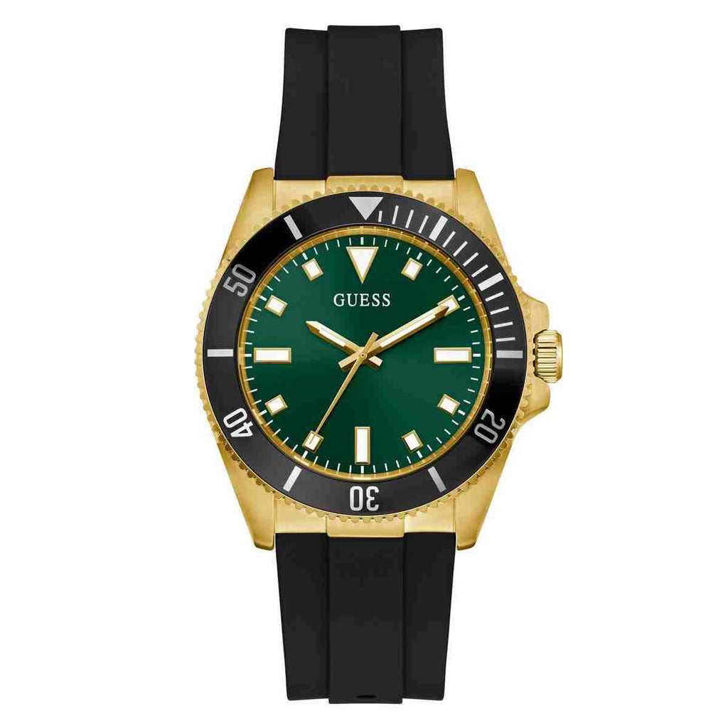 Guess Cliff Green Dial Black Strap Kids' Watch GW0969G2 - view 1