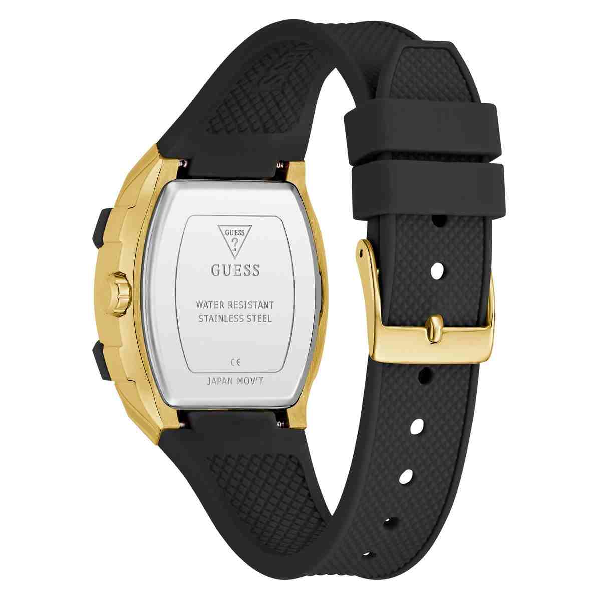 Guess Phoenix Champagne Dial Black Silicone Strap Kids' Watch GW0945L2 - view 4