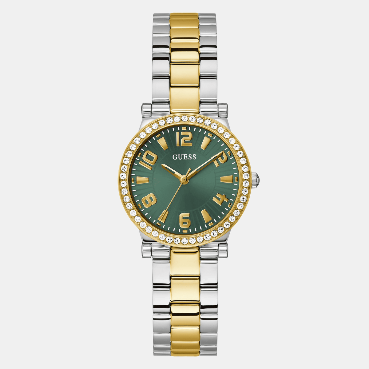 Guess Fawn Green Dial Two-Tone Stainless Steel Strap Kids' Watch GW0686L2 - view 1