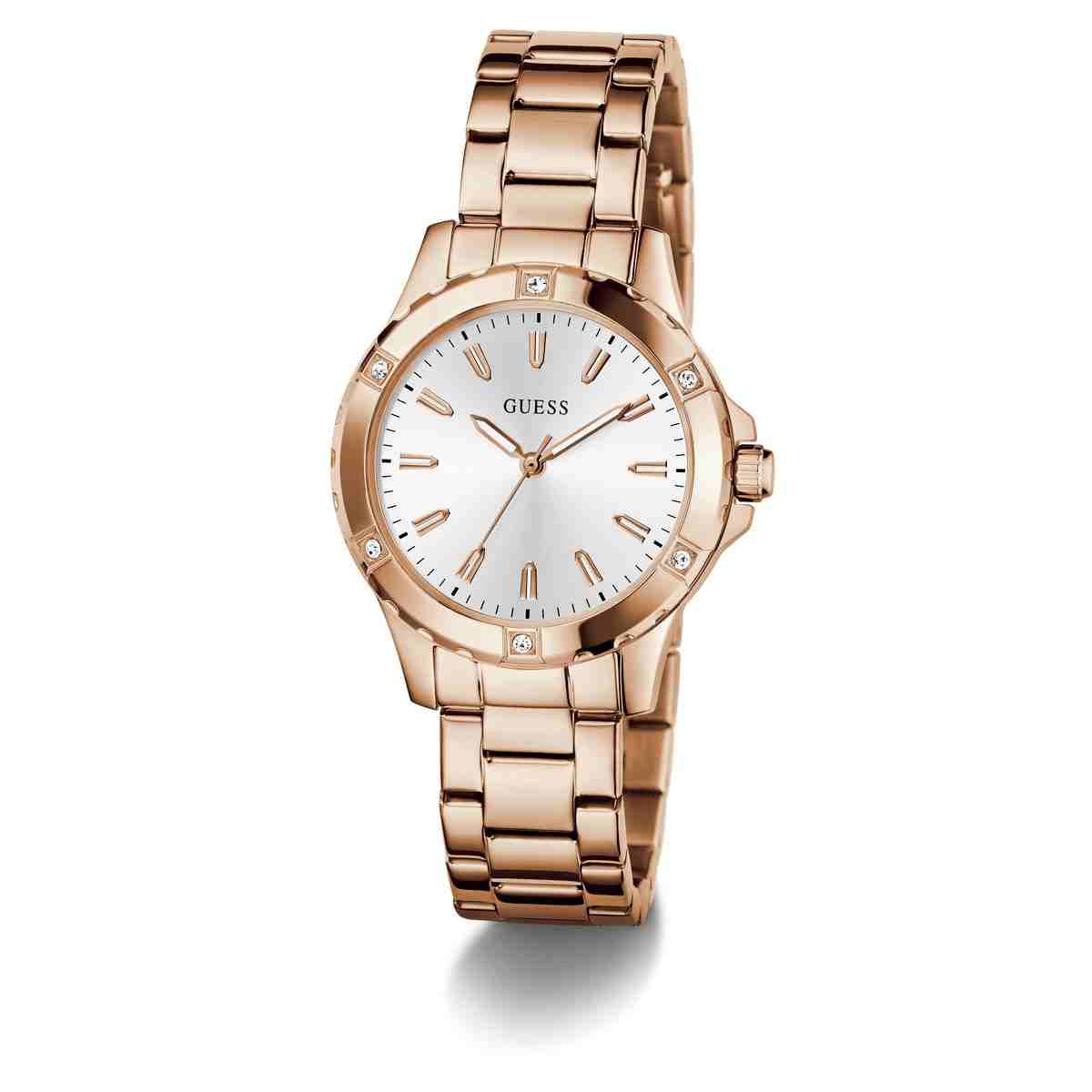 Guess White Dial Rose Gold-Tone Stainless Steel Women's Watch GW0948L5 - view 8