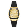 Guess Phoenix Champagne Dial Black Silicone Strap Kids' Watch GW0945L2 - view 1