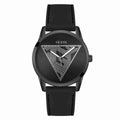 Guess Black Dial Black Silicone Strap Men's Watch GW0957G3 - view 1