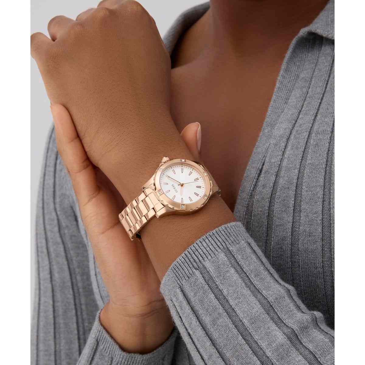 Guess White Dial Rose Gold-Tone Stainless Steel Women's Watch GW0948L5 - view 4