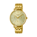 Casio Sheen Gold Dial Gold Stainless Steel Strap Women's Watch SHE-4541G-9A - view 1
