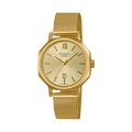 Casio Sheen Gold Dial Gold Stainless Steel Mesh Strap Women's Watch SHE-4554GM-9A - view 1