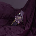 Sonata Poze Purple Dial Purple PU Leather Strap Women's Watch SP80165KL01W - view 1