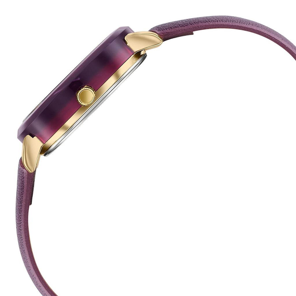 Sonata Poze Purple Dial Purple PU Leather Strap Women's Watch SP80165KL01W - view 6