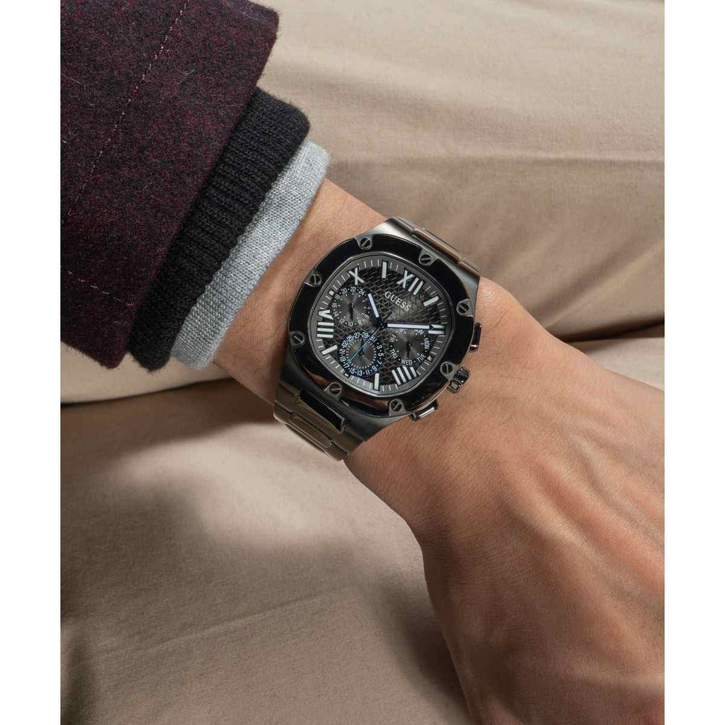 Guess Grey Dial Gunmetal Stainless Steel Strap Men's Watch GW0572G5 - view 5