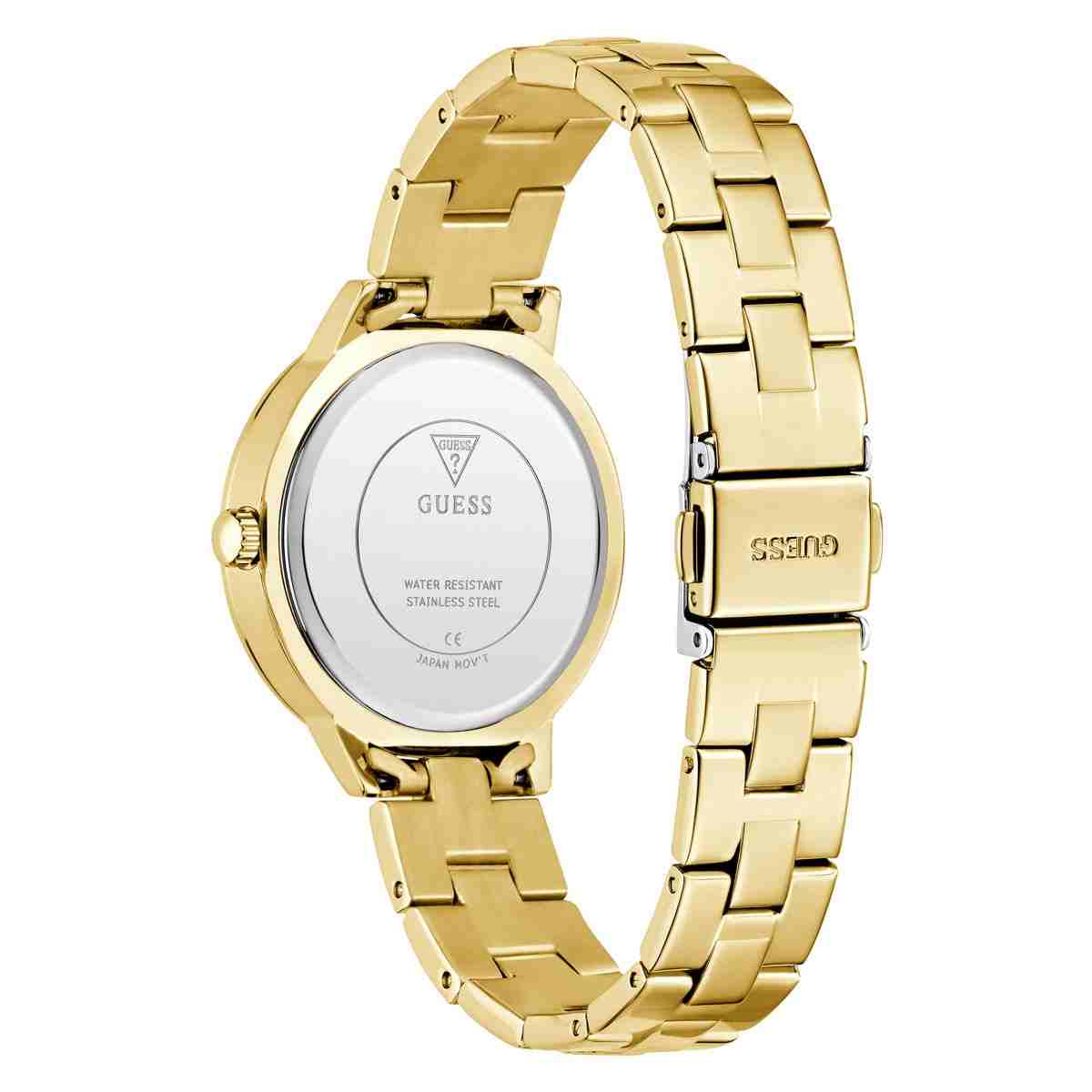 Guess G Lace Champagne Dial Gold-Tone Stainless Steel Strap Women's Watch GW0944L2 - view 3