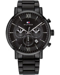 Tommy Hilfiger Evan Black Dial Black Stainless Steel Strap Men's Watch TH1710410 - view 1