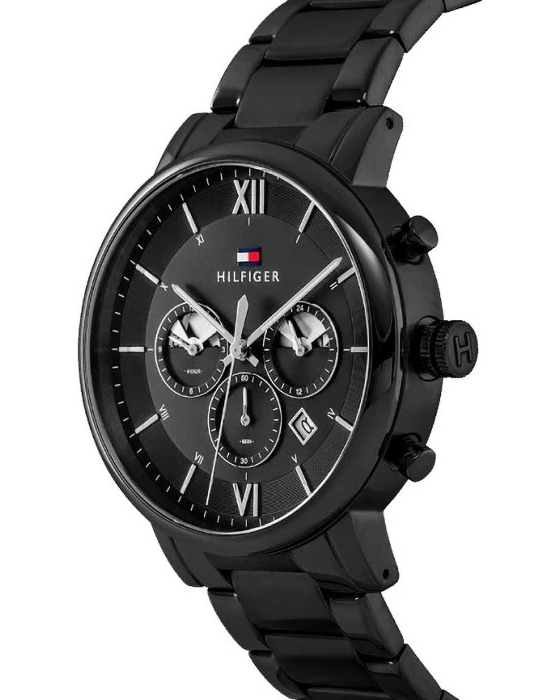 Tommy Hilfiger Evan Black Dial Black Stainless Steel Strap Men's Watch TH1710410 - view 2