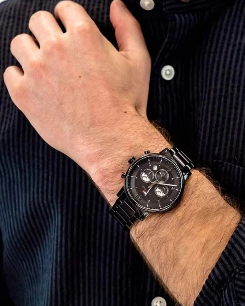 Tommy Hilfiger Evan Black Dial Black Stainless Steel Strap Men's Watch TH1710410 - view 4
