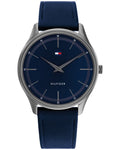 Tommy Hilfiger Emperor Blue Dial Blue Leather Strap Men's Watch TH1710467 - view 1