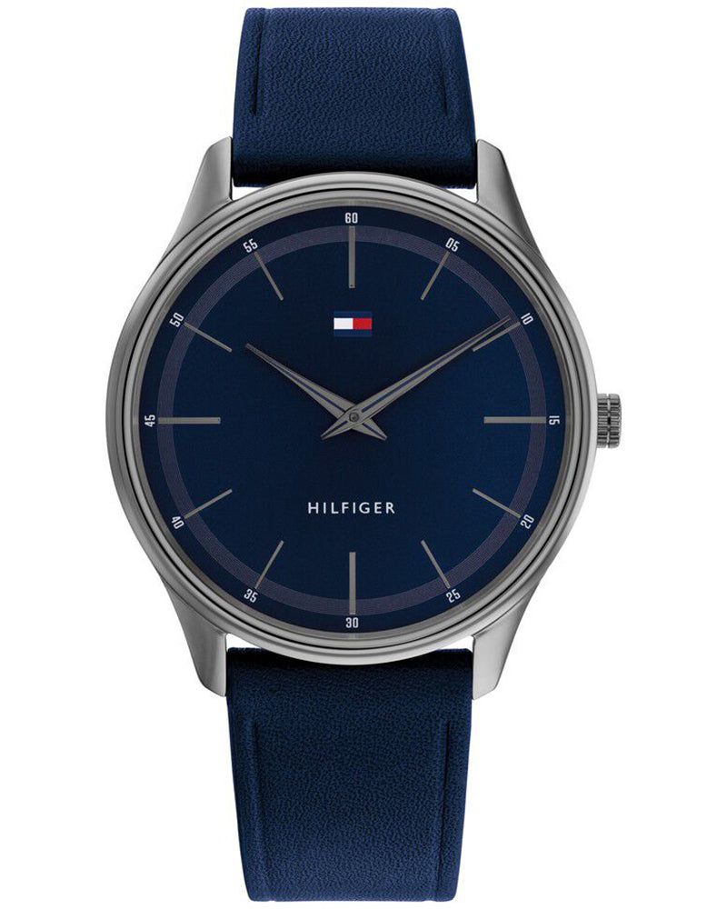 Tommy Hilfiger Emperor Blue Dial Blue Leather Strap Men's Watch TH1710467 - view 1