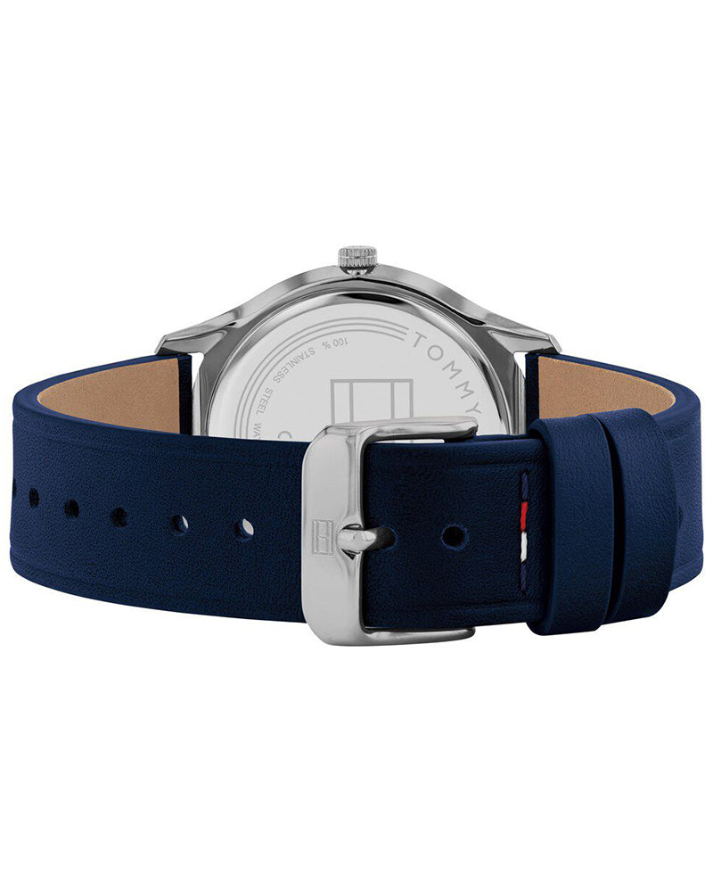 Tommy Hilfiger Emperor Blue Dial Blue Leather Strap Men's Watch TH1710467 - view 3