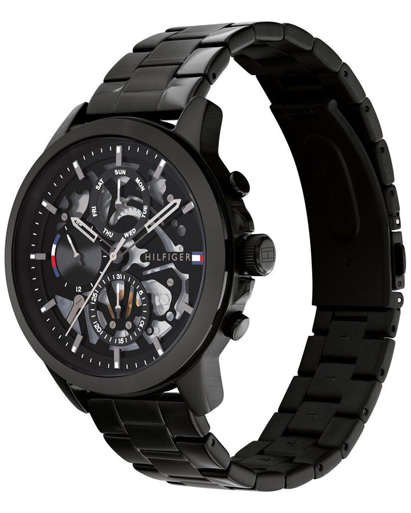Tommy Hilfiger Henry Black Dial Black Stainless Steel Strap Men's Watch TH1710478W - view 2