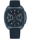 Tommy Hilfiger Apollo Blue Dial Blue Leather Strap Men's Multifunction Watch TH1710558W - view 1