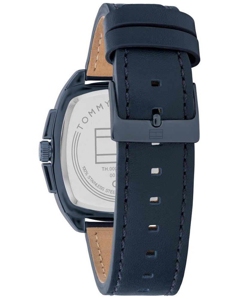 Tommy Hilfiger Apollo Blue Dial Blue Leather Strap Men's Multifunction Watch TH1710558W - view 3