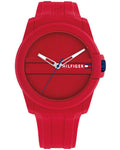 Tommy Hilfiger Austin Red Dial Red Silicone Strap Men's Watch TH1710598W - view 1