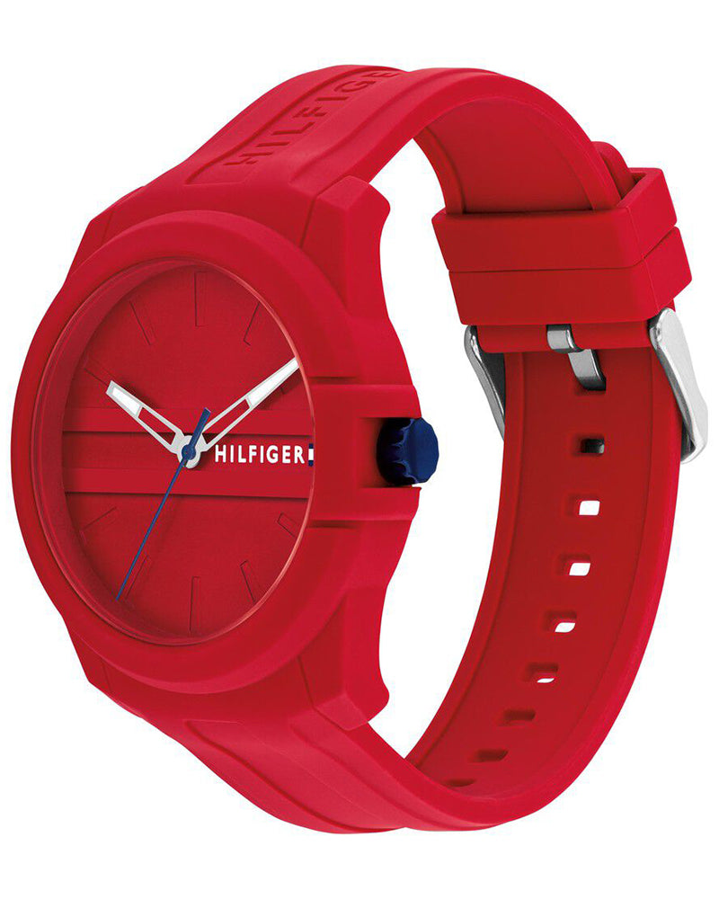 Tommy Hilfiger Austin Red Dial Red Silicone Strap Men's Watch TH1710598W - view 2