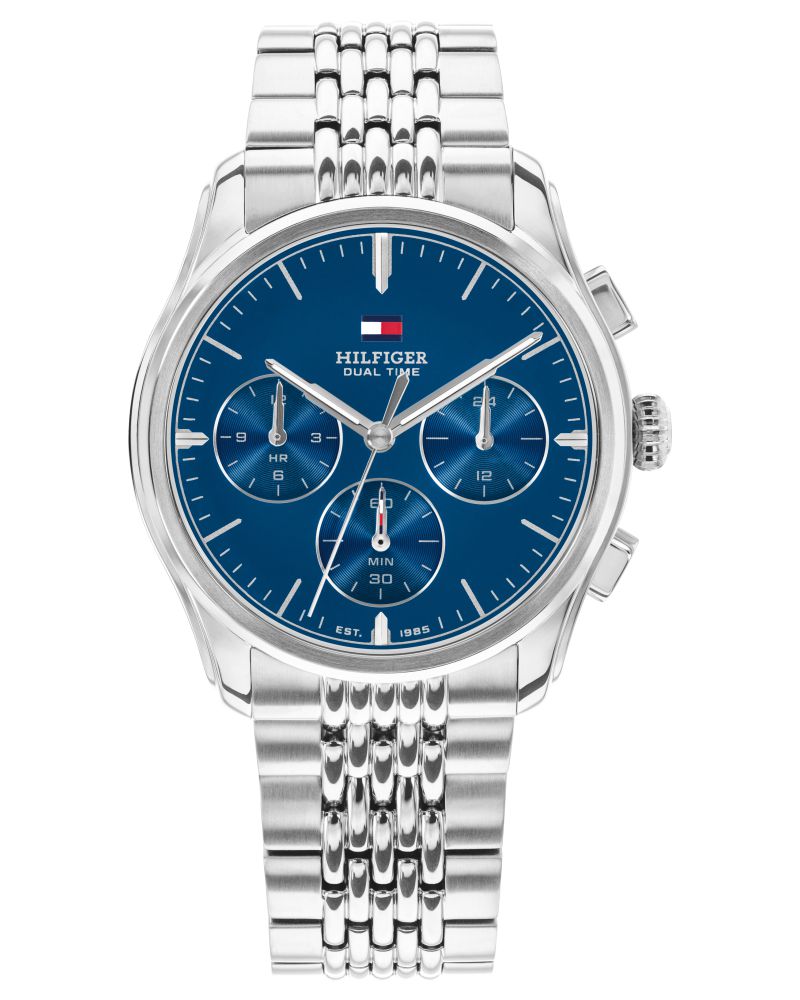 Tommy Hilfiger Bryant Blue Dial Silver Stainless Steel Strap Men's Watch TH1710811W - view 1