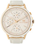 Tommy Hilfiger Beige Dial Beige Leather Strap Women's Watch TH1781789 - view 1