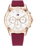 Tommy Hilfiger Haven White Dial Red Silicone Strap Women's Watch TH1782200 - view 1