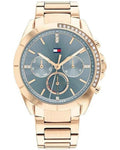 Tommy Hilfiger Kennedy Blue Dial Gold Stainless Steel Strap Women's Watch TH1782386W - view 1